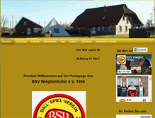 Tablet Screenshot of bsv-wiegboldsbur.de